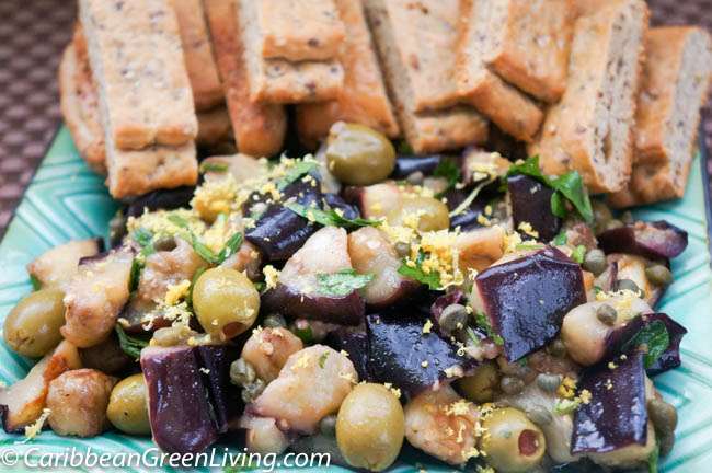 Eggplant with Lemon and Capers
